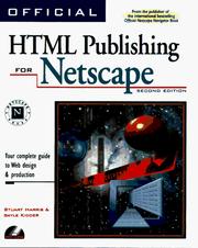 Cover of: Official HTML publishing for Netscape: your complete guide to Web page design & production