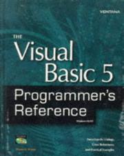 Cover of: The Visual Basic 5 Programmer's Reference by Wayne S. Freeze