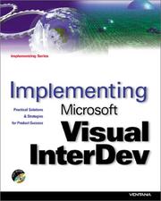 Cover of: Implementing Microsoft Visual InterDev: activate & automate web site development