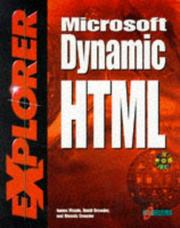Cover of: Microsoft Dynamic HTML explorer