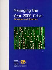 Managing the Year 2000 crisis by Janet G. Butler, Anthony W. Mace