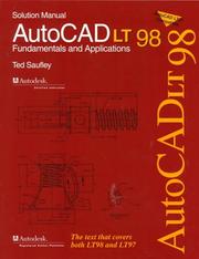 Cover of: Autocad Lt 98: Fundamentals and Applications : Solution Manual