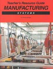 Cover of: Manufacturing Systems by R. Thomas Wright