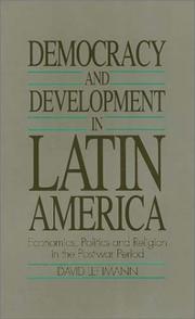 Cover of: Democracy and Development in Latin America by David Lehman