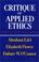 Cover of: Critique of applied ethics