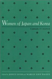 Cover of: Women of Japan and Korea by edited by Joyce Gelb and Marian Lief Palley.