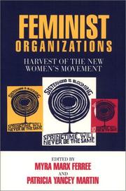 Cover of: Feminist organizations by edited by Myra Marx Ferree and Patricia Yancey Martin.