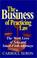 Cover of: The business of practicing law