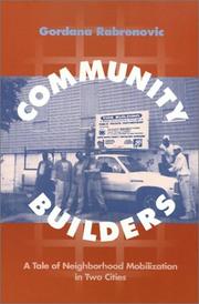 Cover of: Community builders by Gordana Rabrenovic