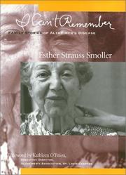 Cover of: I can't remember by Esther Strauss Smoller