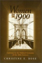 Cover of: Women in 1900: Gateway to the Political Economy of the 20th Century (Women in the Political Economy)