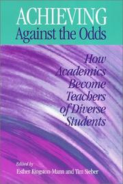 Cover of Achieving against the odds