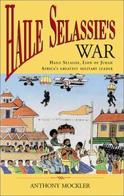 Haile Selassie's war by Anthony Mockler