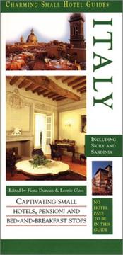 Cover of: Charming Small Hotel Guides: Italy (Charming Small Hotel Guides)
