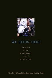 Cover of: We Begin Here: Poems for Palestine and Lebanon