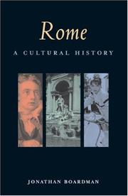 Cover of: Rome: A Cultural History (Cultural Histories)