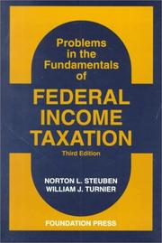 Cover of: Problems in the fundamentals of federal income taxation