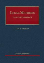 Cover of: Legal methods by Jane C. Ginsburg