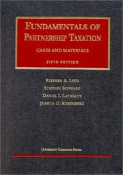 Cover of: Fundamentals of partnership taxation: cases and materials