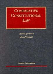 Cover of: Comparative constitutional law by Vicki C. Jackson