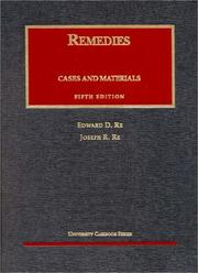 Cover of: Cases and materials on remedies