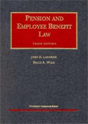 Cover of: Pension and employee benefit law by John H. Langbein