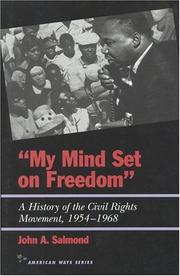 Cover of: My mind set on freedom: a history of the civil rights movement, 1954-1968