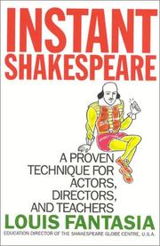 Cover of: Instant Shakespeare by Louis Fantasia