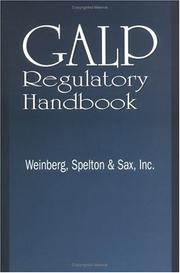 Cover of: GALP regulatory handbook