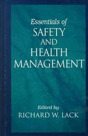 Cover of: Essentials of safety and health management