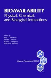 Cover of: Bioavailability by Jerry Hamelink, Peter F. Landrum, Harold Bergman, William H. Benson