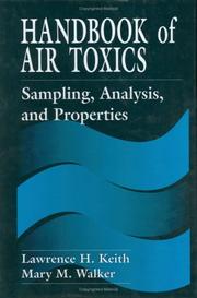 Cover of: Handbook of air toxics: sampling, analysis, and properties