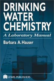 Drinking Water Chemistry by Barbara Hauser