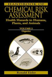 Cover of: Handbook of Chemical Risk Assessment  by Ronald Eisler