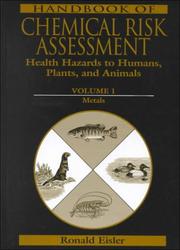 Cover of: Handbook of Chemical Risk Assessment by Ronald Eisler