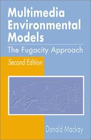 Cover of: Multimedia environmental models by Mackay, Donald