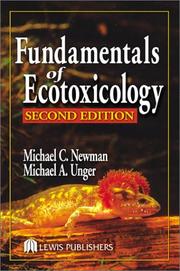 Cover of: Fundamentals of ecotoxicology by Michael C. Newman