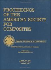 Cover of: American Society for Composites, Eighth Proceedings