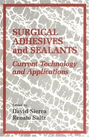 Cover of: Surgical Adhesives & Sealants by David H. Sierra, Renato Saltz, David H. Sierra, Renato Saltz