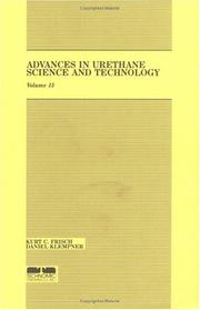 Cover of: Advances in Urethane: Science & Technology, Volume XIII (Advances in Urethane Science and Technology)
