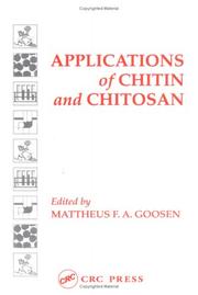 Cover of: Applications of Chitin and Chitosan by edited by Mattheus F.A. Goosen.