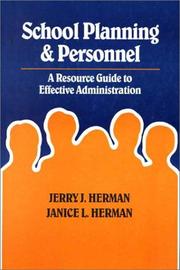 Cover of: School Planning and Personnel