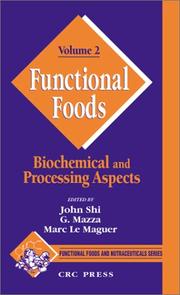 Cover of: Functional foods: biochemical & processing aspects