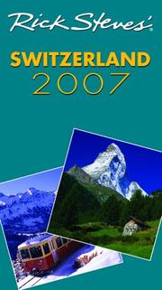 Cover of: Rick Steves' Switzerland 2007 (Rick Steves)