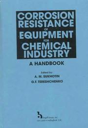 Cover of: Corrosion resistance of equipment for chemical industry: handbook