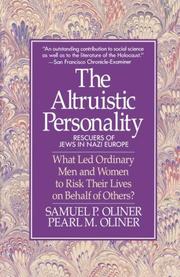 Cover of: Altruistic Personality by Samuel P. Oliner