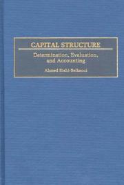 Capital structure by Ahmed Riahi-Belkaoui