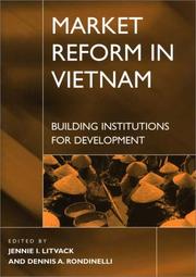 Cover of: Market reform in Vietnam | 