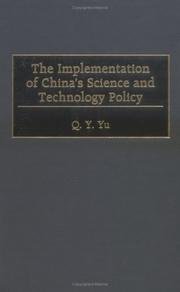 Cover of: The Implementation of China's Science and Technology Policy by Q. Y. Yu