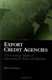 Export Credit Agencies by Delio E. Gianturco